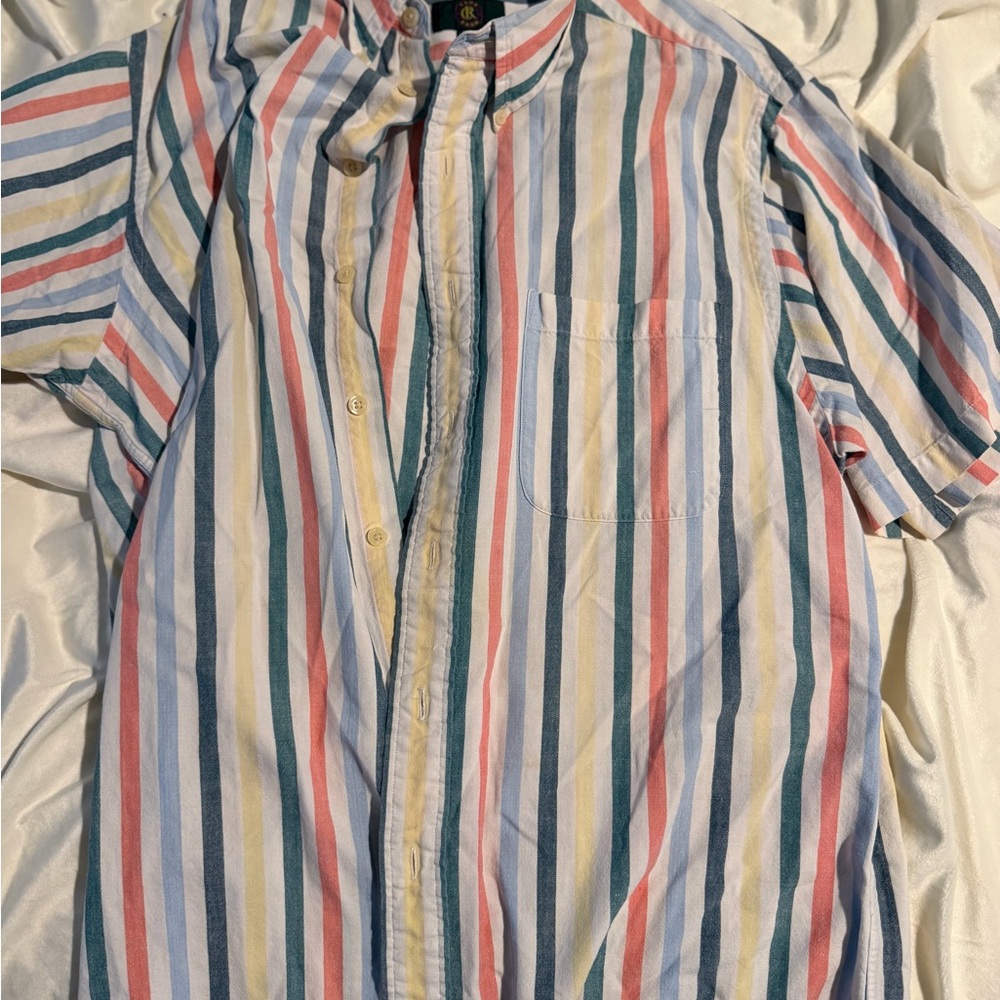 Club Room Multicolor Striped Button Down Shirt